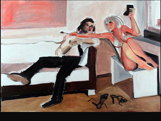 Complicity – oil 100 x 70 cm