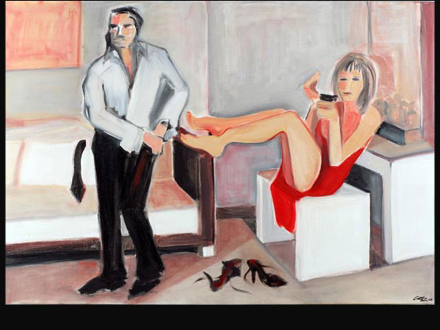 Indifference – oil 100 x 70 cm
