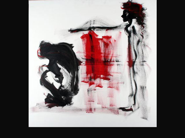 Misunderstanding – acrylic 100 x 100 cm