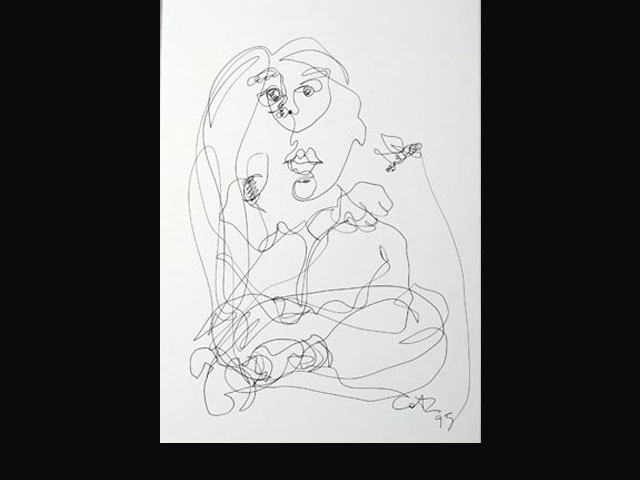 “Ensoñando” tinta - 32x23 cm. “Ensoñando” tinta - 32x23 cm.