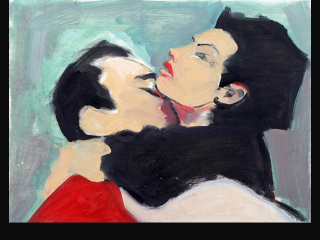 “Los secretos del amor 2” óleo s/papel 35x40 cm.
