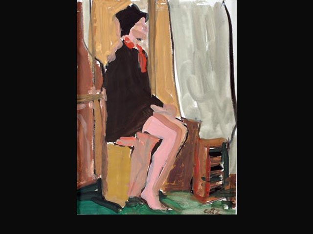 “Penelope 2” óleo plano s/papel - 25x35 cm.